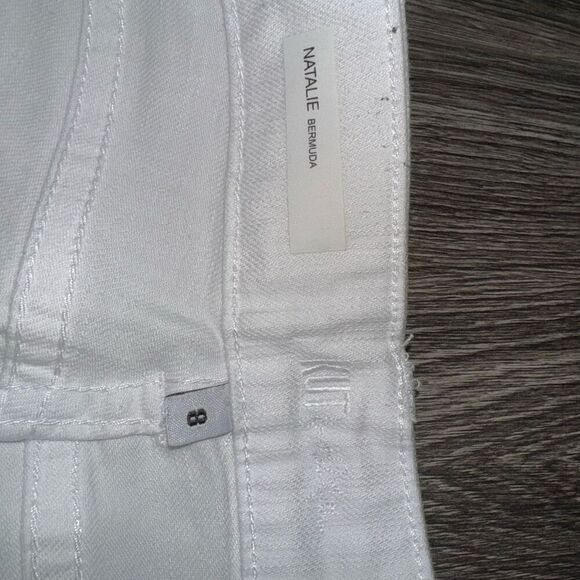 Natalie Bermuda White Denim Shorts - Picture 5 of 8